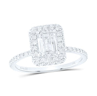 Load image into Gallery viewer, 1 5/8CTW-DIA ANA M 1CT-CEME SINGLE HALO ENGAGEMENT RING
