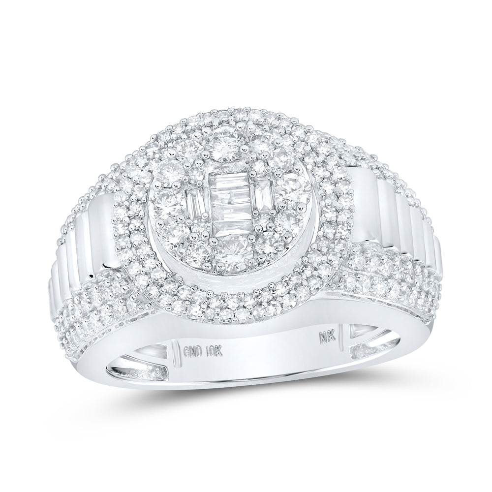 1 5/8CTW-DIA NK MENS RING