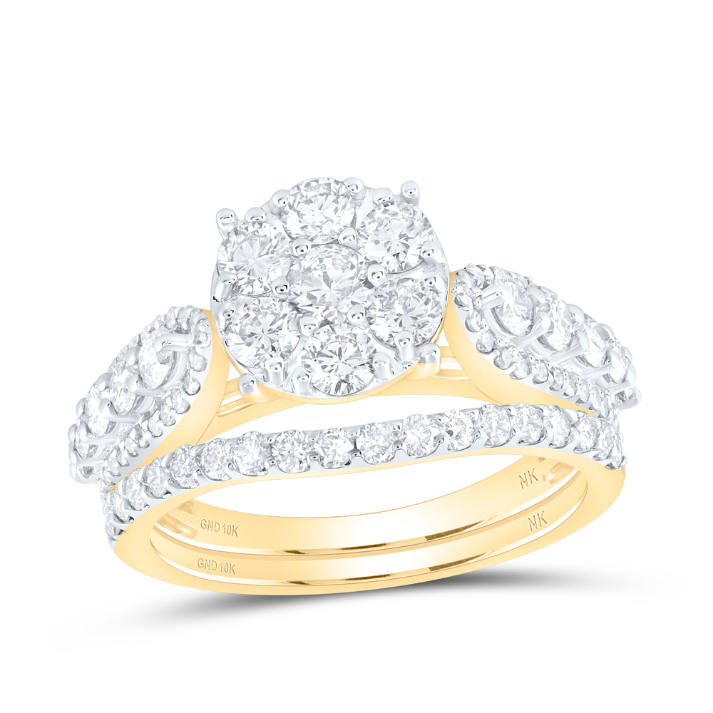 1 3/4CTW-DIA NK BRIDAL SET