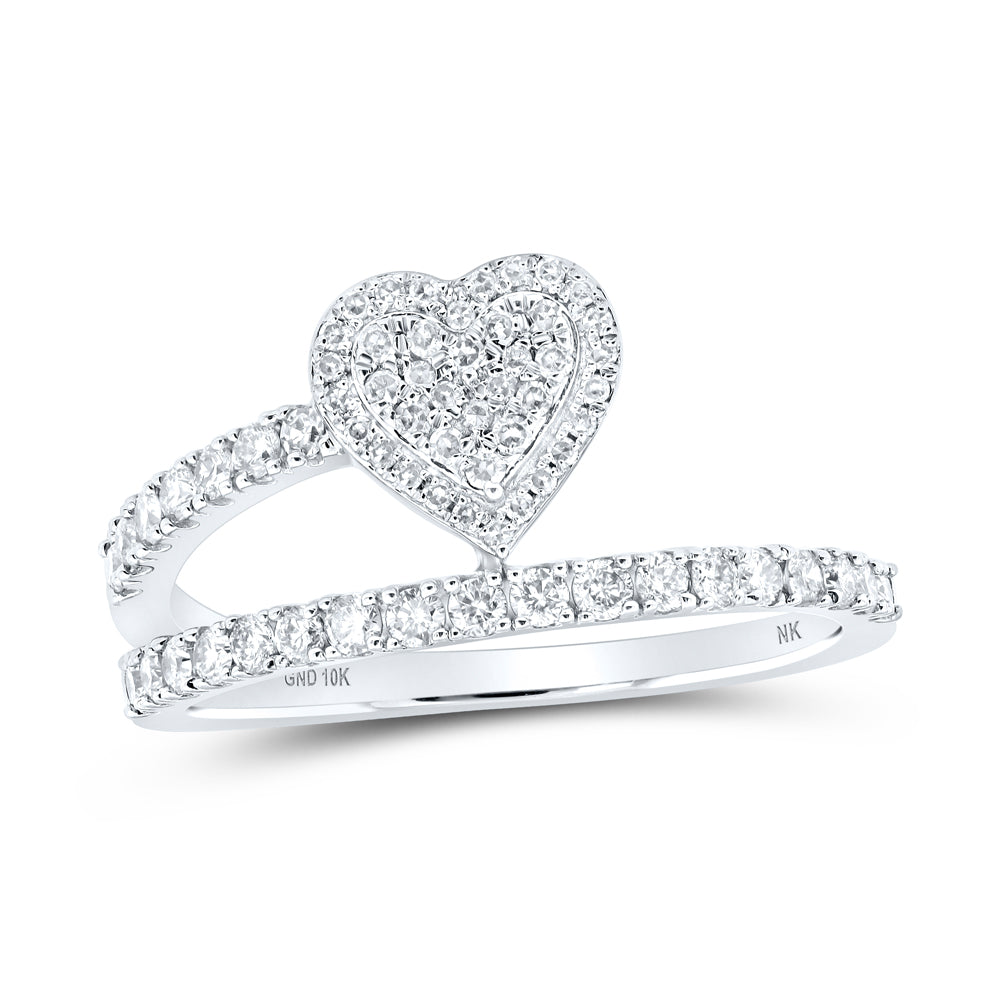 1/2CTW-DIA NK HEART RING