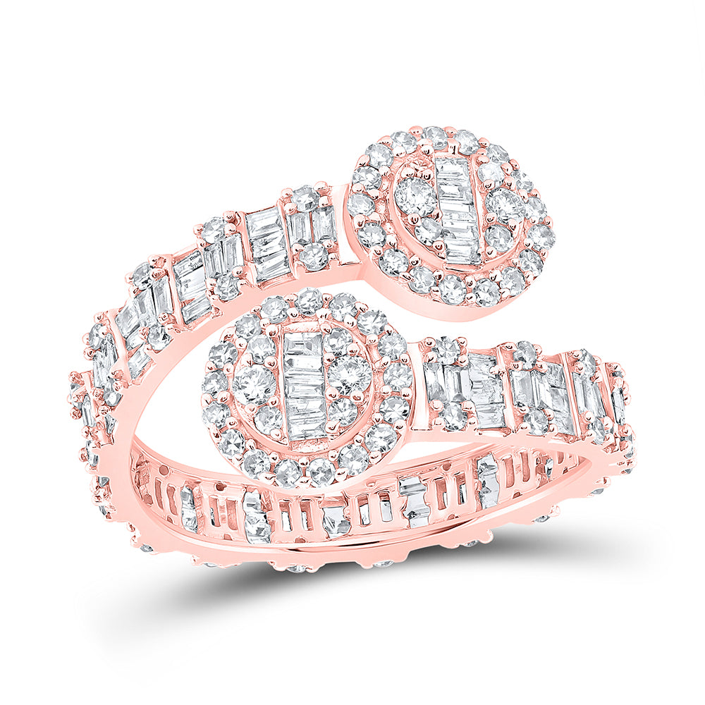 1CTW-DIA NK ROUND SHAPE CUFF RING