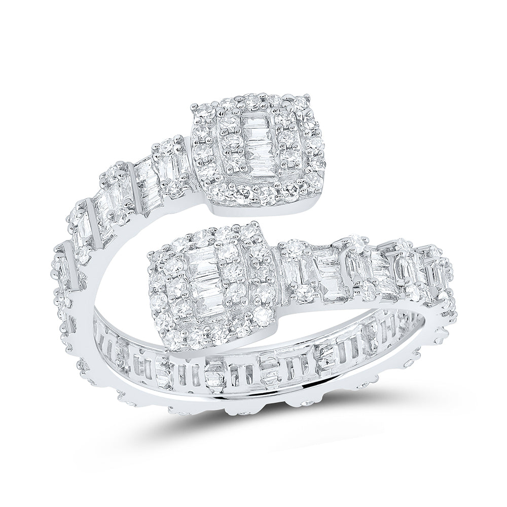 1CTW-DIA NK CUSHION SHAPE CUFF RING