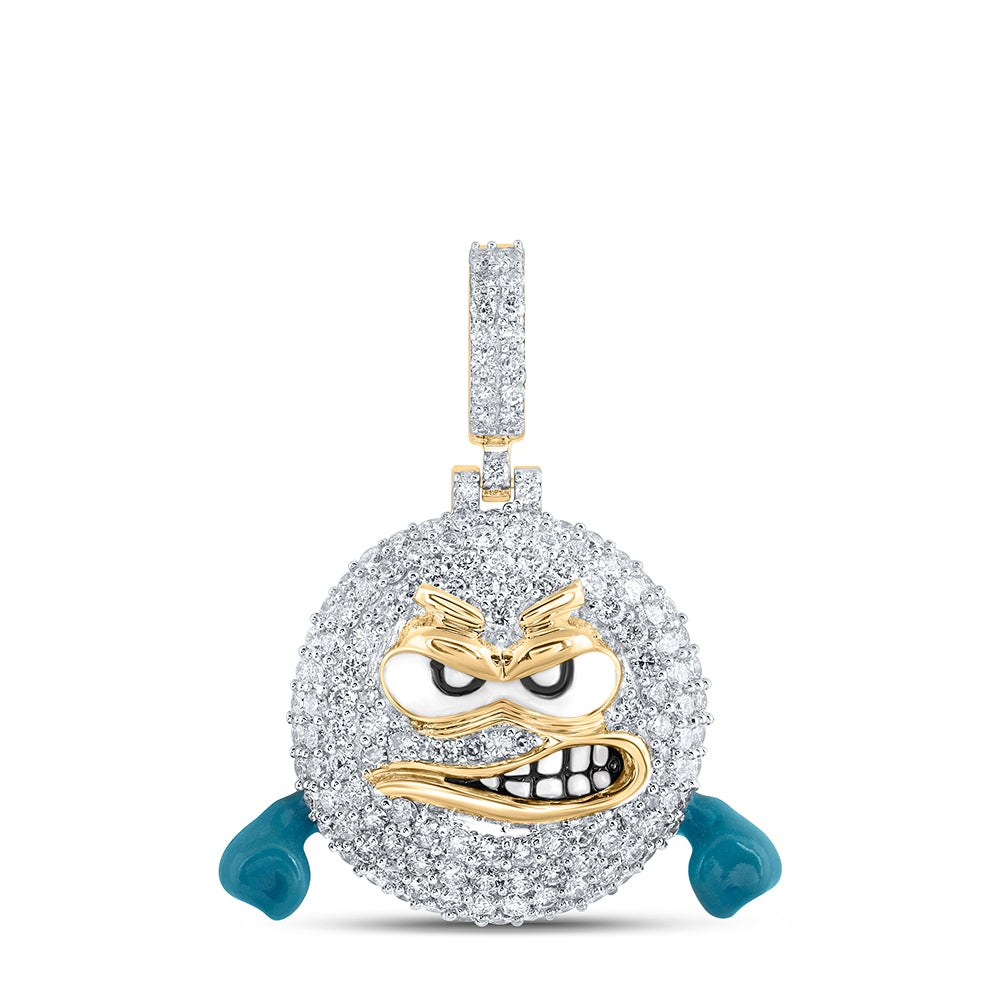 1 3/4CTW-DIA NK EMOJI MENS CHARM