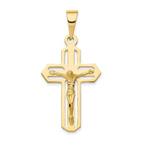 Load image into Gallery viewer, 14k Polished Crucifix Pendant

