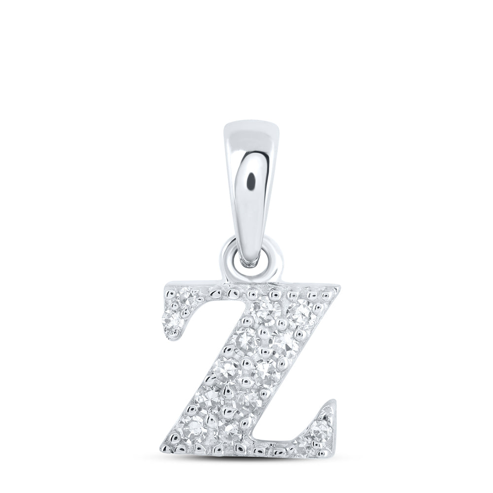 1/20CTW-DIA NK INITIAL "Z" PENDANT