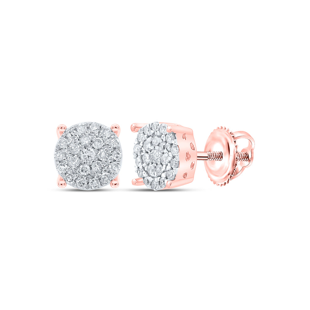 1/4CT-DIA NK FASHION ROUND EARRING