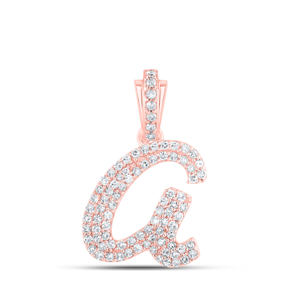 1/3CTW-DIA NK INITIAL "A" PENDANT