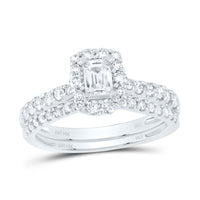 Load image into Gallery viewer, 1CTW-DIA NKE 1/3CT-CEME  SINGLE HALO BRIDAL SET
