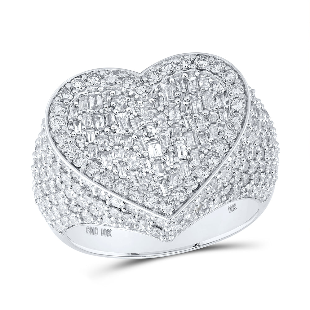 2 3/4CTW-DIA NK HEART RING