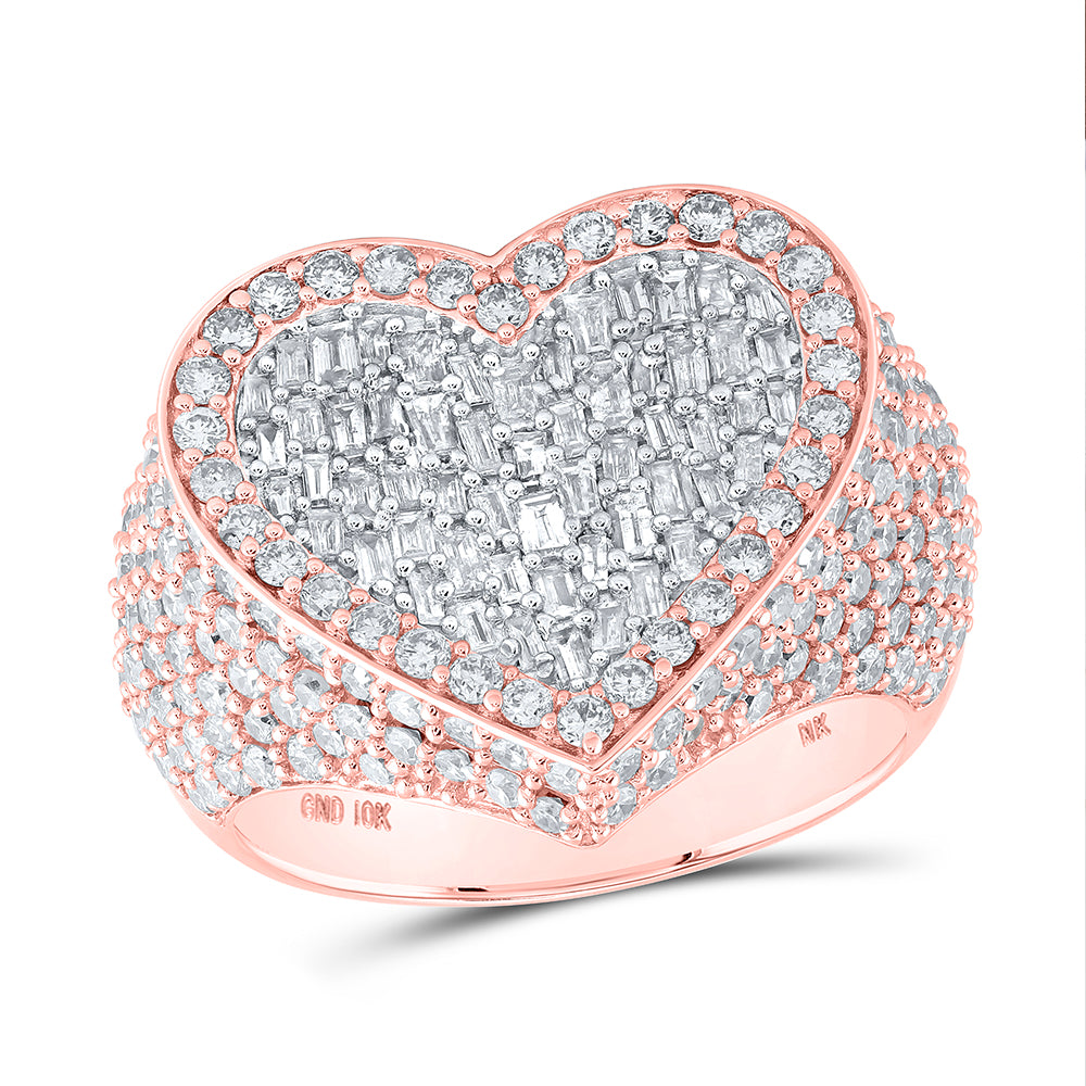 2 3/4CTW-DIA NK HEART RING