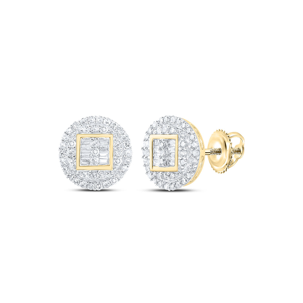 1/2CTW-DIA NK ROUND EARRING