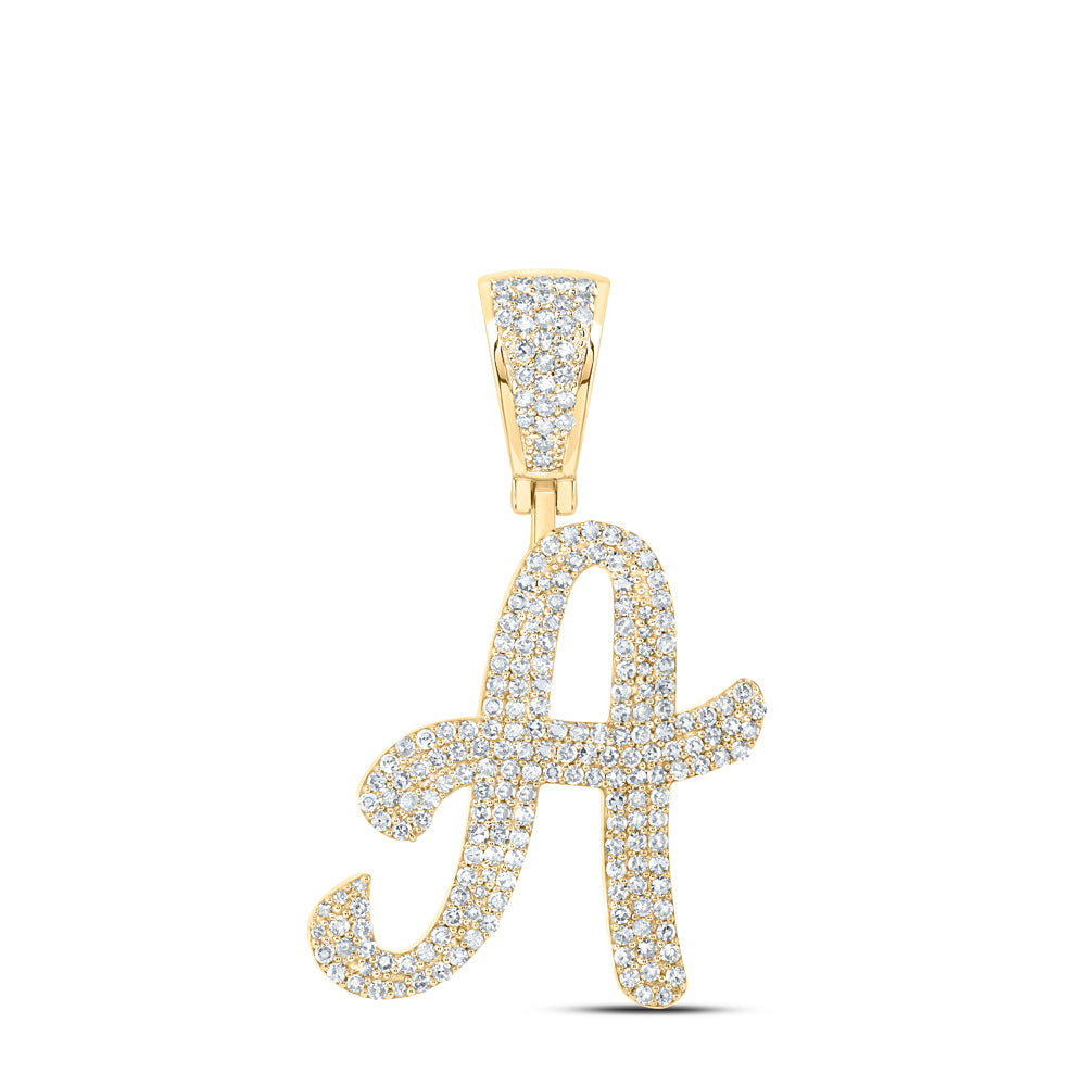 1 CTW-DIA NK INITIAL "A" PENDANT