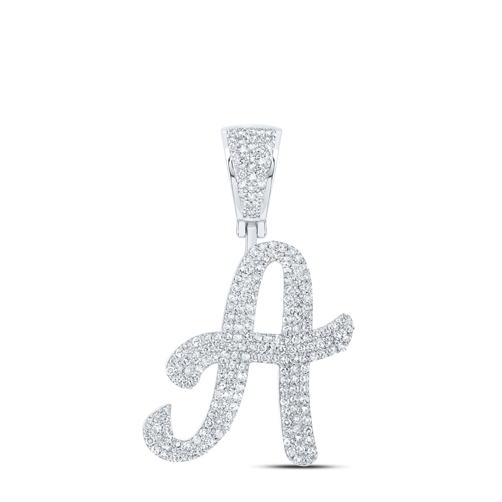 1 CTW-DIA NK INITIAL "A" PENDANT