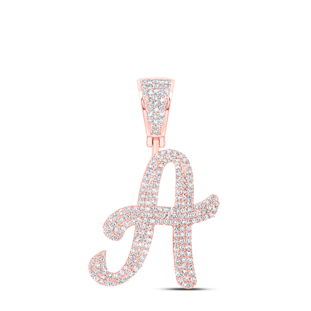1 CTW-DIA NK INITIAL "A" PENDANT