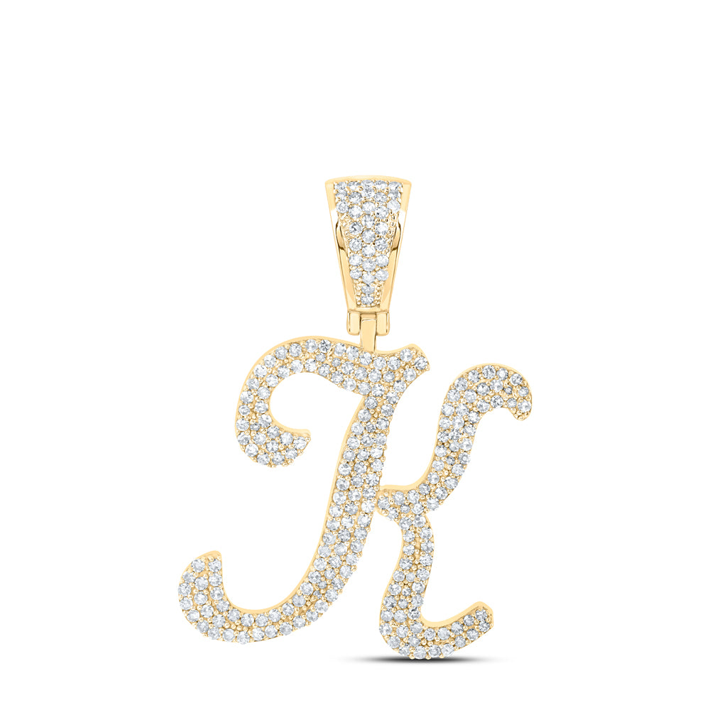1 CTW-DIA NK INITIAL "K" PENDANT