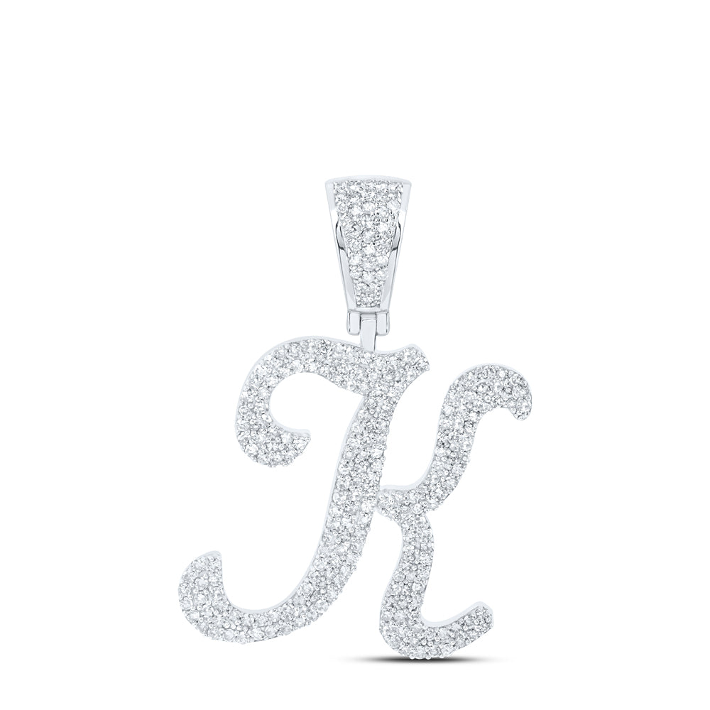 1 CTW-DIA NK INITIAL "K" PENDANT