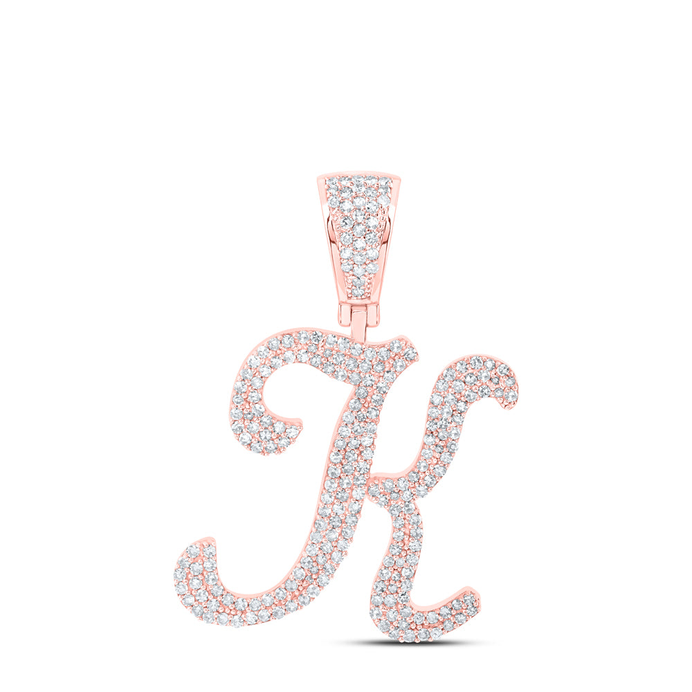 1 CTW-DIA NK INITIAL "K" PENDANT