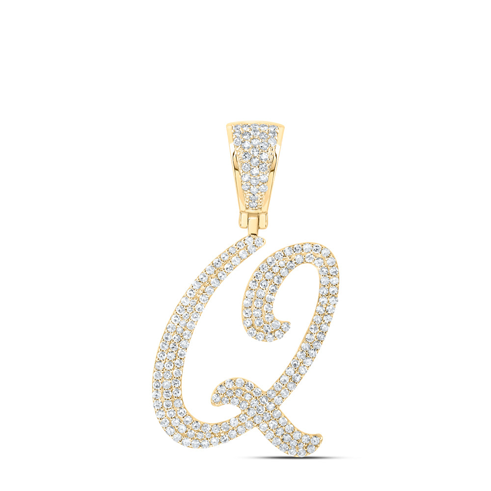 1 CTW-DIA NK INITIAL "Q" PENDANT