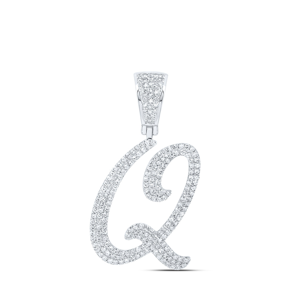 1 CTW-DIA NK INITIAL "Q" PENDANT