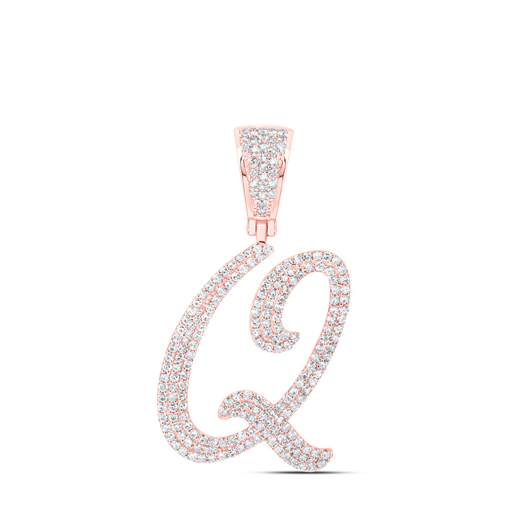 1 CTW-DIA NK INITIAL "Q" PENDANT