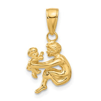 Load image into Gallery viewer, 14k Mother holding child Pendant
