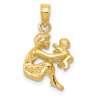 Load image into Gallery viewer, 14k Mother holding child Pendant
