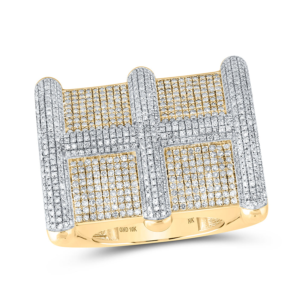 3CTW-DIA NK MENS RING