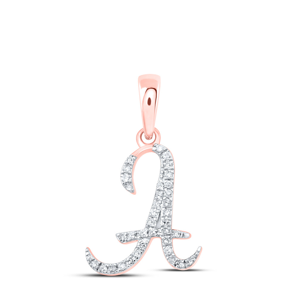 1/10CTW-DIA P1P2 GIFT INITIAL "A" PENDANT