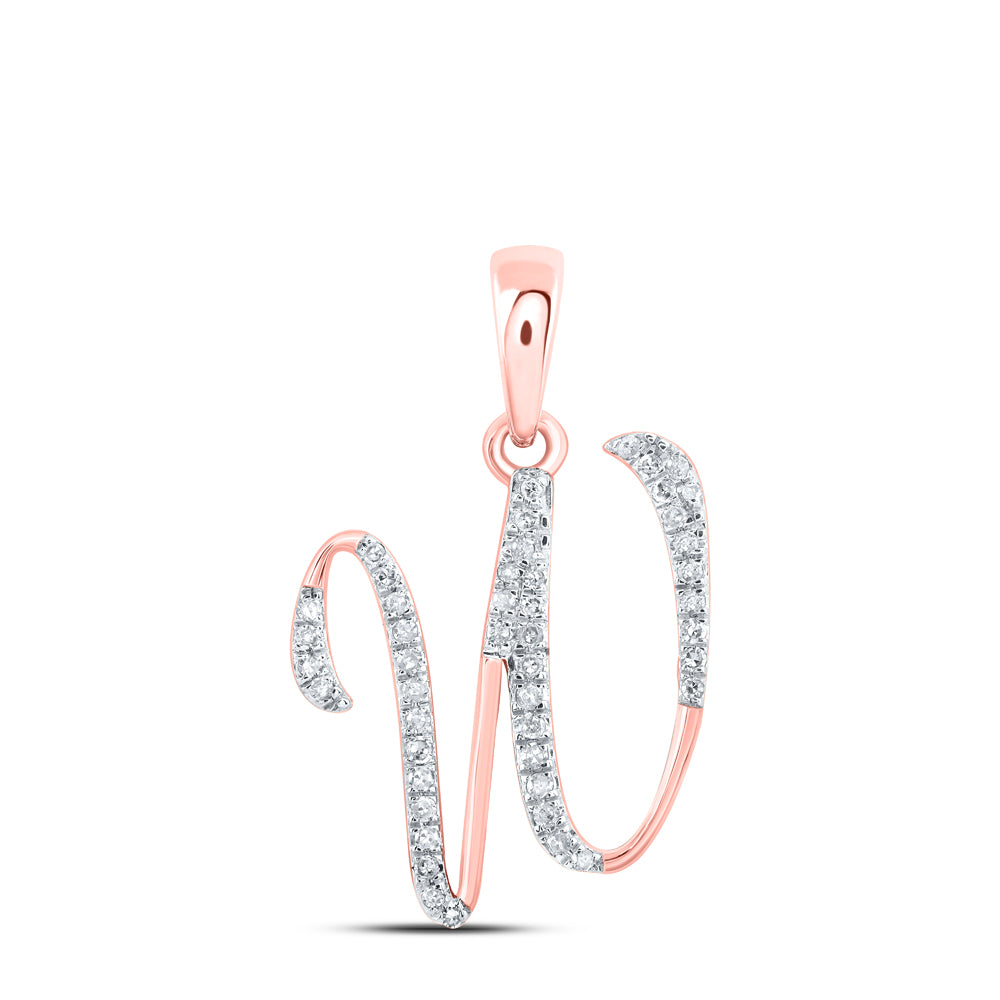 1/8CTW-DIA P1P2 GIFT INITIAL "W" PENDANT