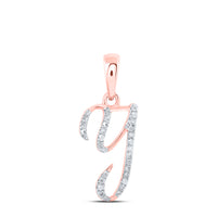 Load image into Gallery viewer, 1/10CTW-DIA P1 GIFT INITIAL &quot;Y&quot; PENDANT
