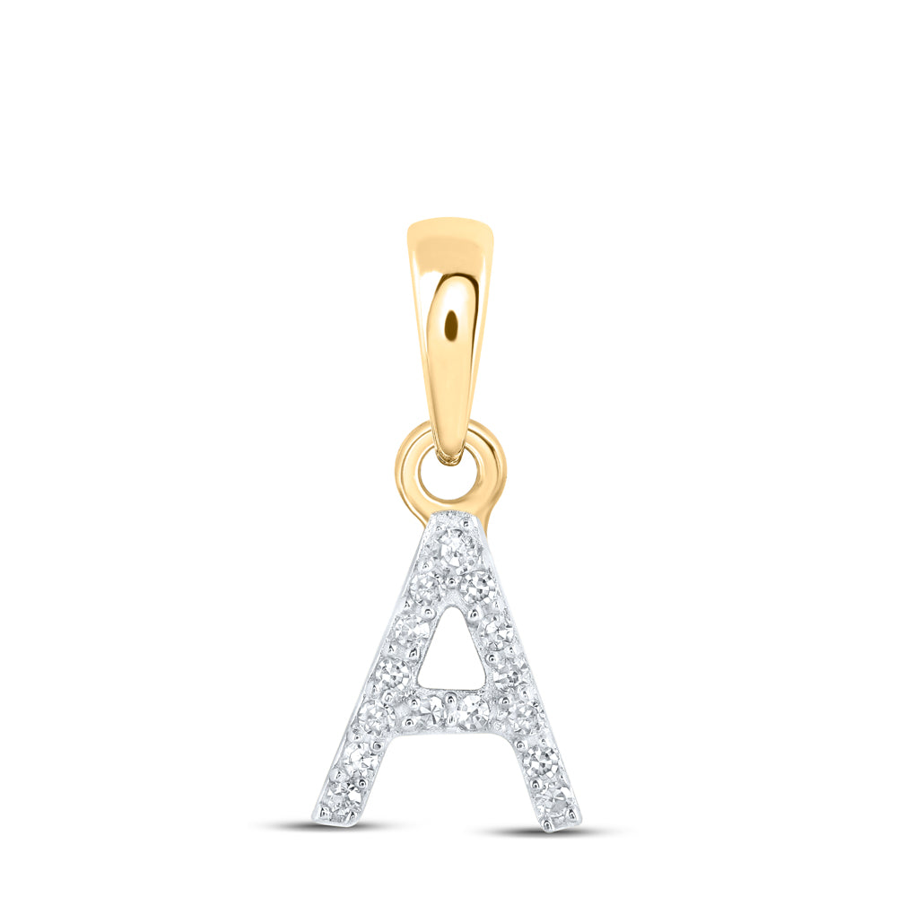 0.03CTW-DIA NK INITIAL "A" PENDANT