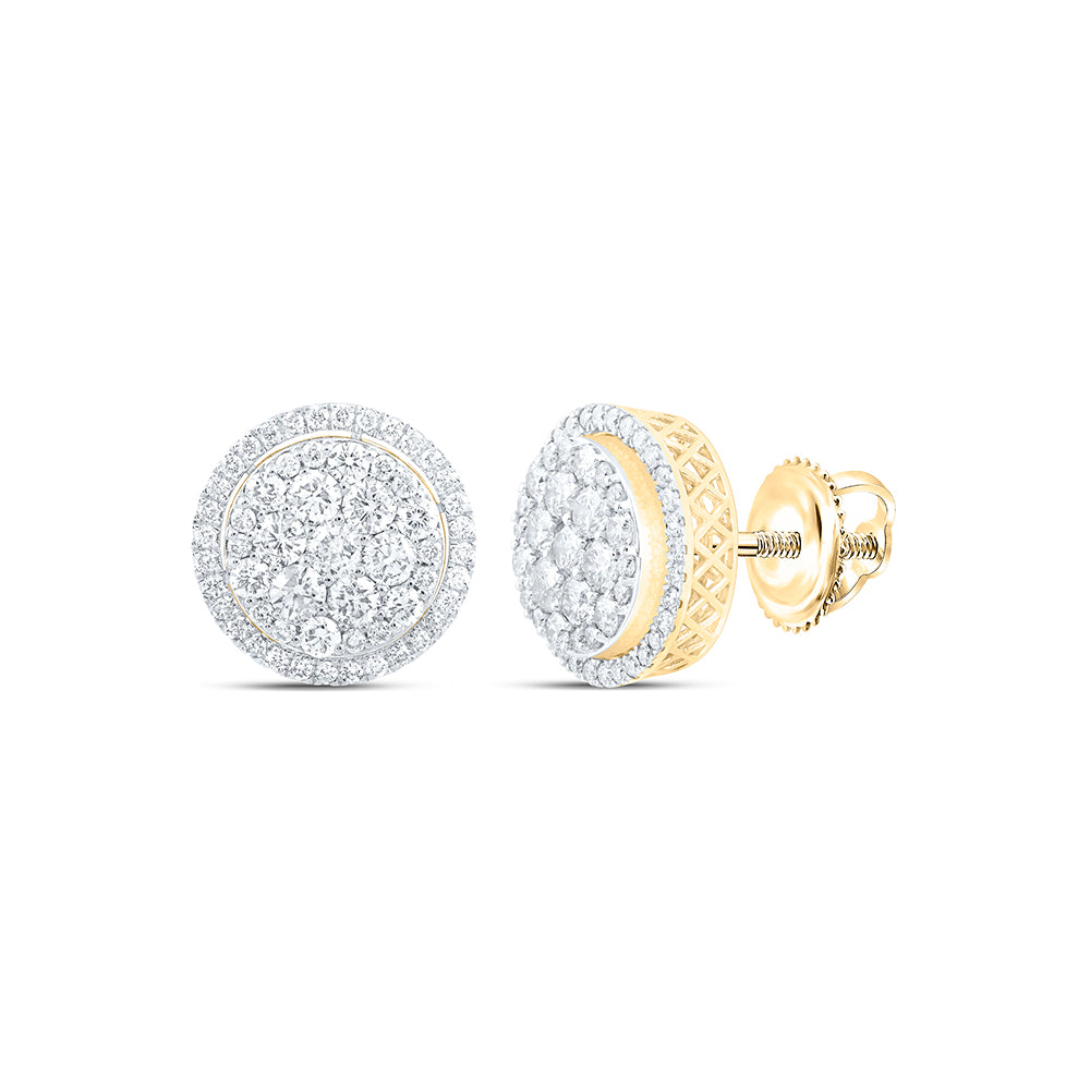 3 7/8CTW-DIA NK ROUND SHAPE EARRING