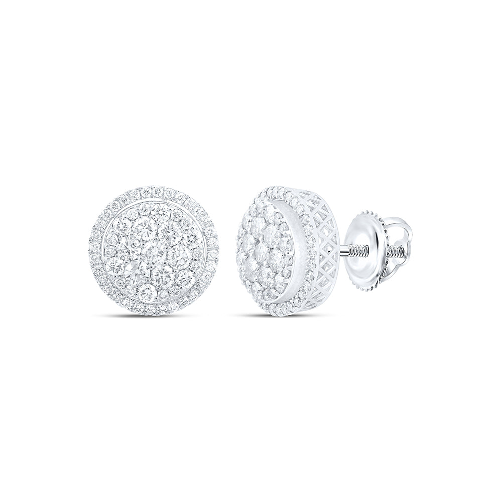 3 7/8CTW-DIA NK ROUND SHAPE EARRING