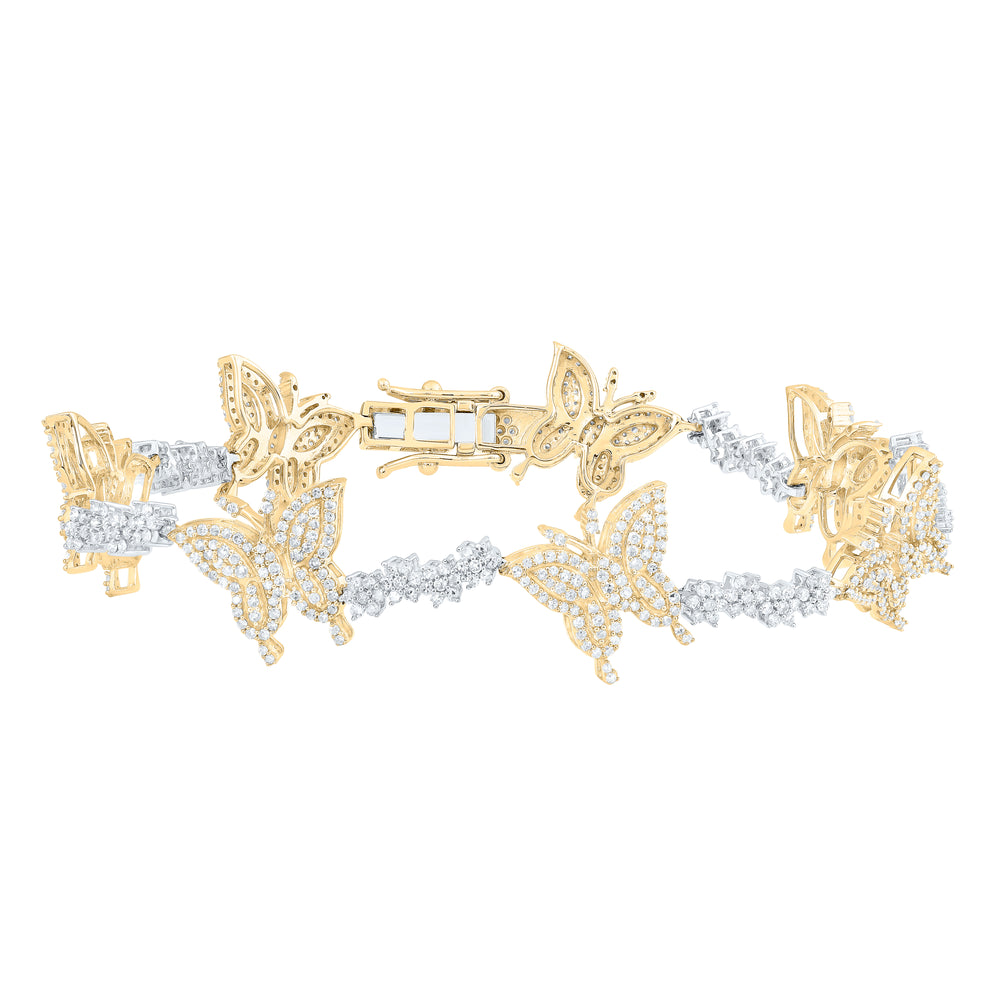 2 5/8CTW-DIA CN FASHION BUTTERFLY BRACELET (7 INCH)