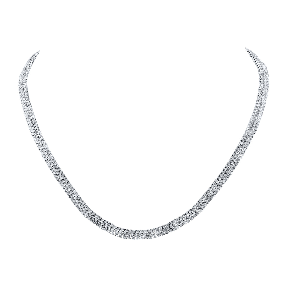 12CTW-DIA NK NECKLACE 18 INCH