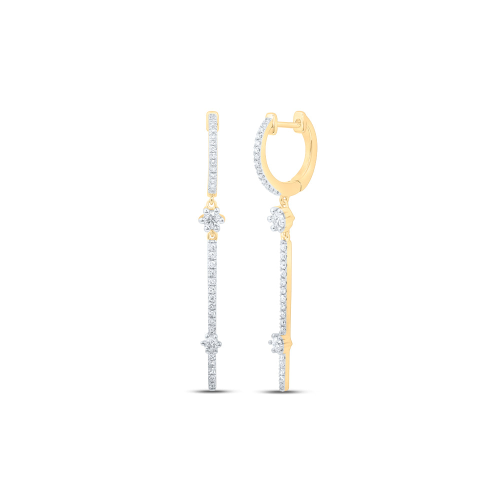 1/2CTW-DIA NK DANGLING EARRING