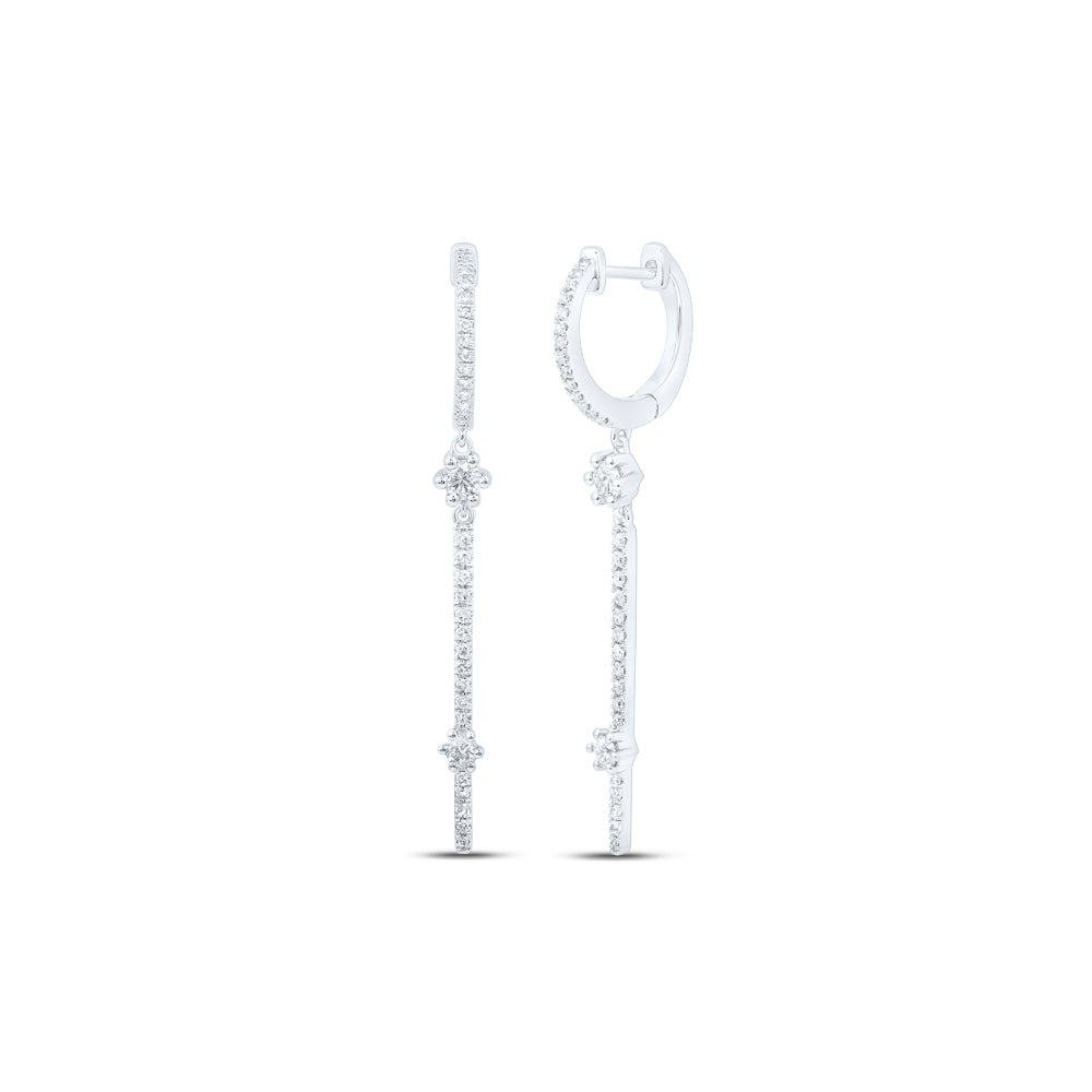 1/2CTW-DIA NK DANGLING EARRING
