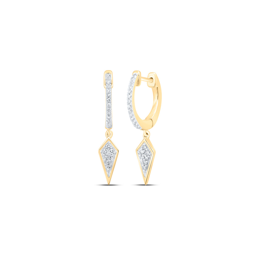 1/6CTW-DIA NK HOOPS EARRING