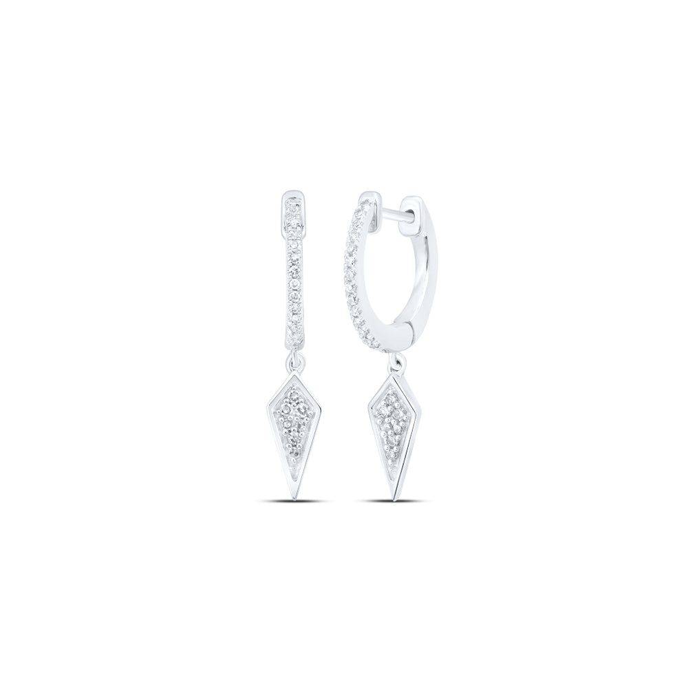 1/6CTW-DIA NK HOOPS EARRING