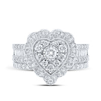 Load image into Gallery viewer, 1 1/2CTW-DIA NK HEART BRIDAL SET
