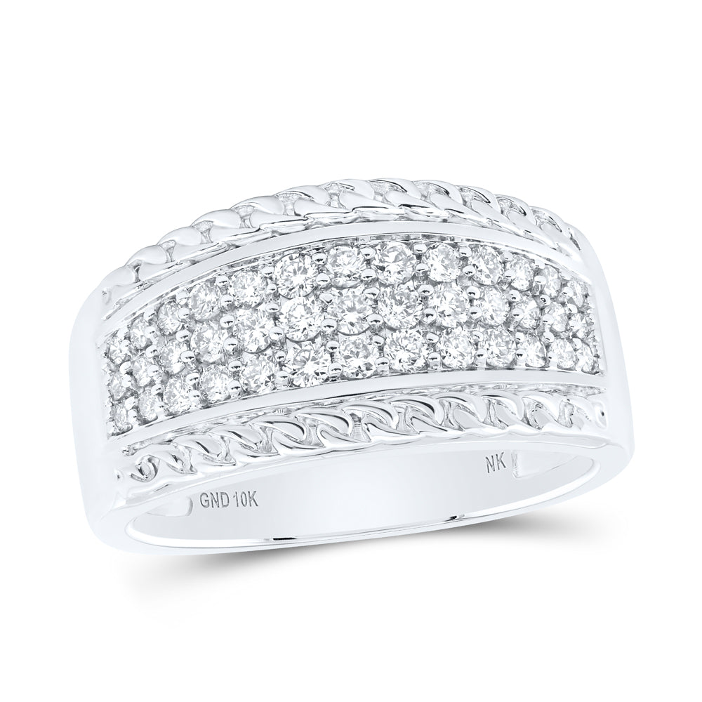 3/4CTW-DIA NK MENS RING