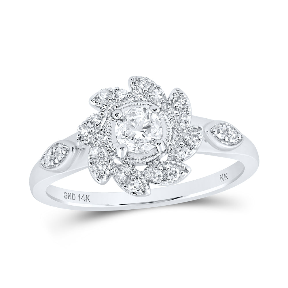 3/8CTW-DIA NK 1/3CT-CRD ENGAGEMENT RING