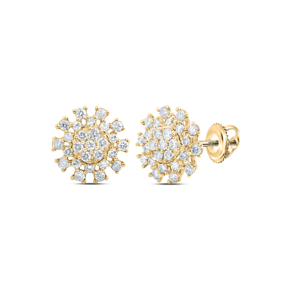 3/8CTW-DIA NKE ROUND EARRING