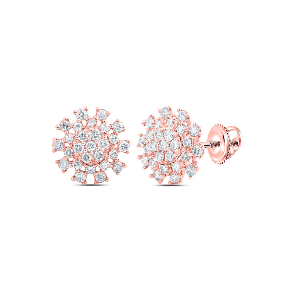 3/8CTW-DIA NKE ROUND EARRING