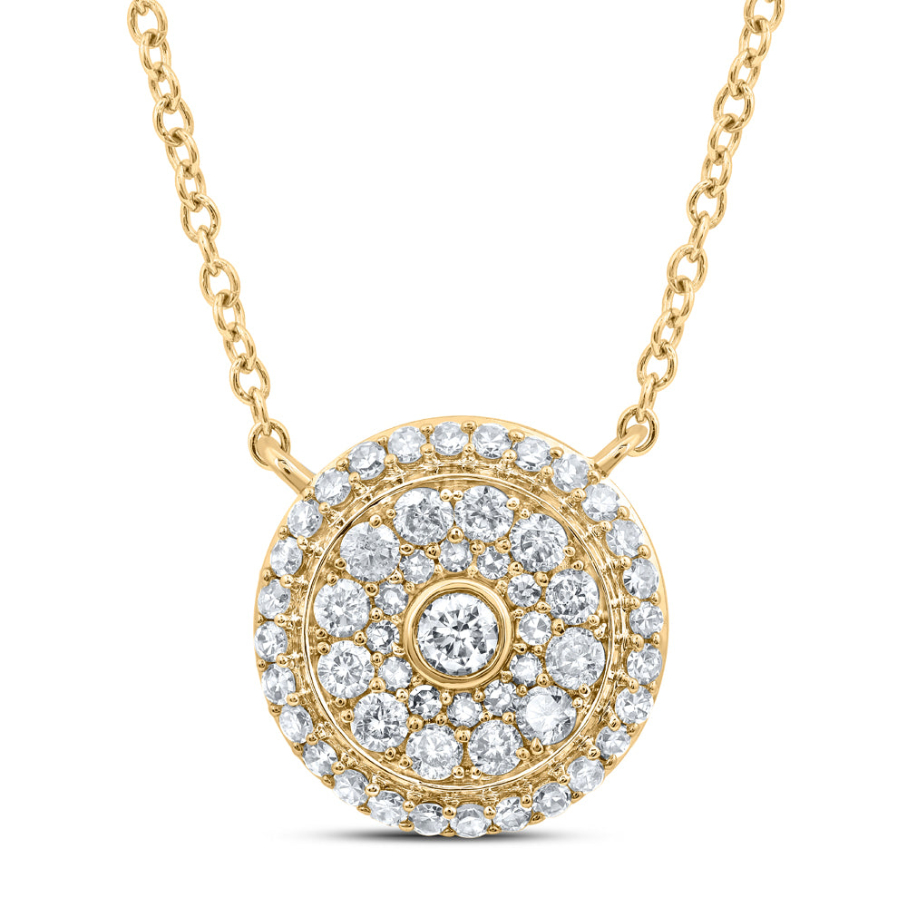 1/2CTW-DIA NKE FASHION ROUND NECKLACE