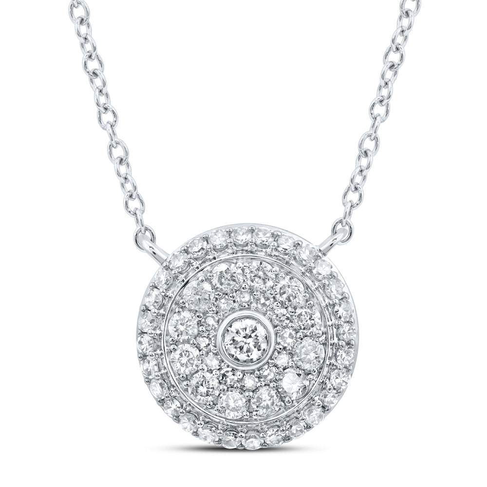 1/2CTW-DIA NKE FASHION ROUND NECKLACE