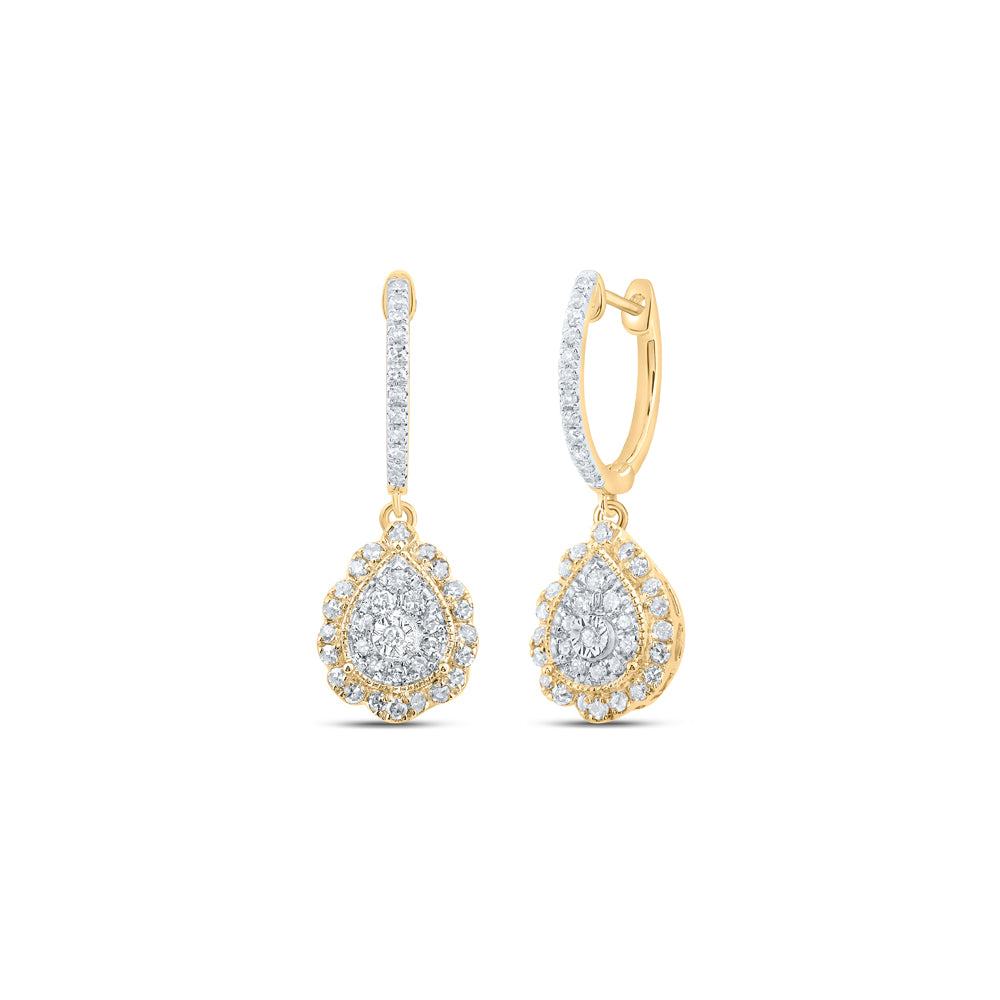 1/2CTW-DIA NK DANGLING EARRING