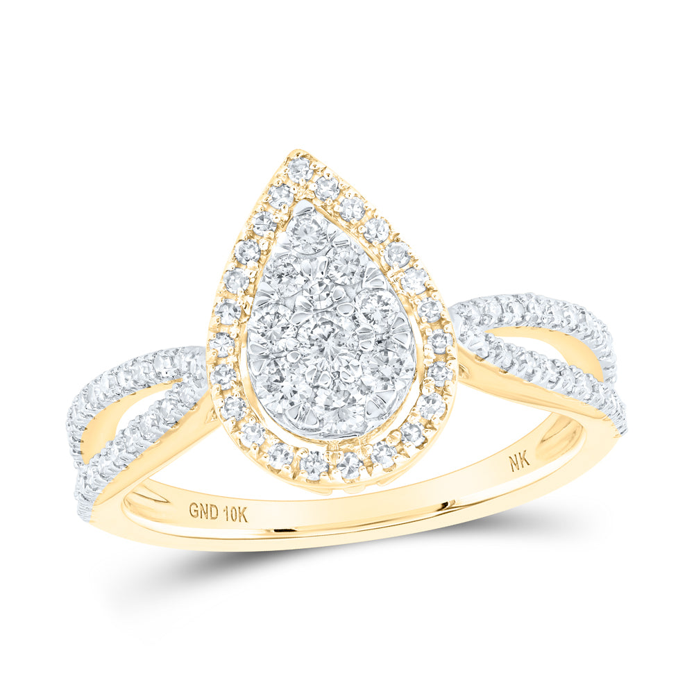 1/2CTW-DIA NK FASHION RING