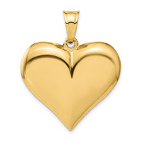 Load image into Gallery viewer, 14K Polished 3-D Puffed Heart Pendant
