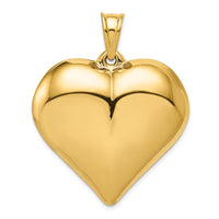 Load image into Gallery viewer, 14K Polished 3-D Large Puffed Heart Pendant
